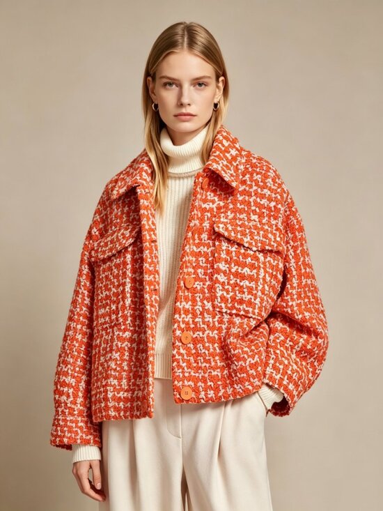 ESSENTIEL Antwerp Jackets & Blazers - $515 NWOT Essentiel Antwerp Energised Oversized Wool-Blend Tweed Jacket Coat S